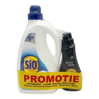 Detergent automat lichid pentru rufe albe Sio, 2.695ml