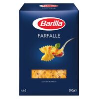 Paste scurte farfalle n.65, Barilla, 500g