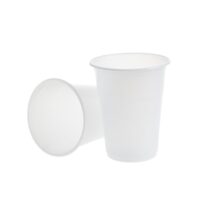 Pahare plastic albe, 200ml, 30 buc/set