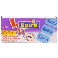 Pastile anti tantari Spira pentru aparat electric 30+3 bucati