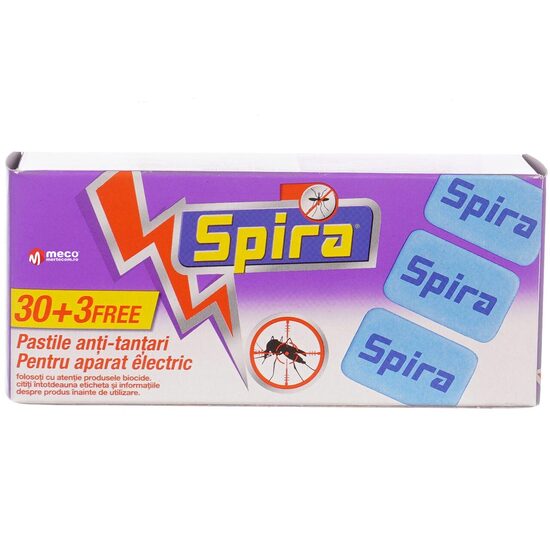 Pastile anti tantari Spira pentru aparat electric 30+3 bucati
