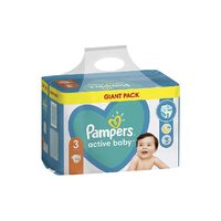 Scutece Active Baby, Nr. 3, 6- 10 kg, 90 buc, Pampers