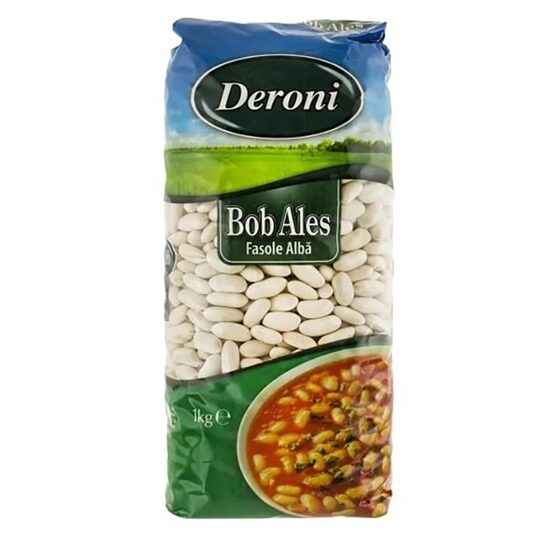 Fasole alba bob mediu, Deroni Bob Ales, 900 g