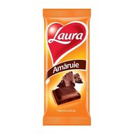Tableta Ciocolata amaruie Laura, 92 g