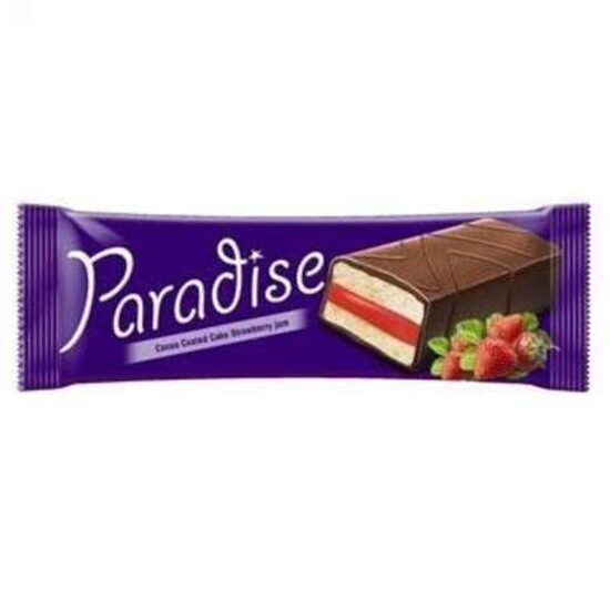 Prăjitură cu cremă de capsuni Paradise, 22g