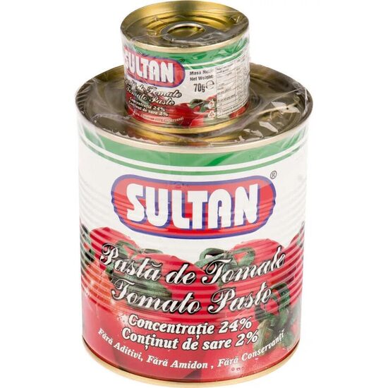 Pasta de tomate Sultan 800g+70g
