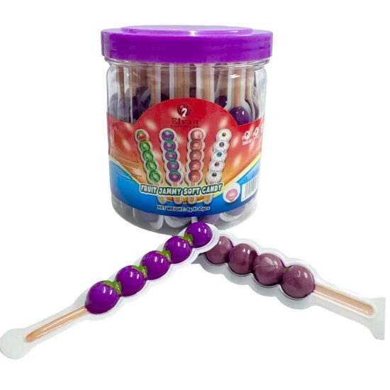 Jeleuri cu fructe Fruit Jammy Grapes „sticks” 8g
