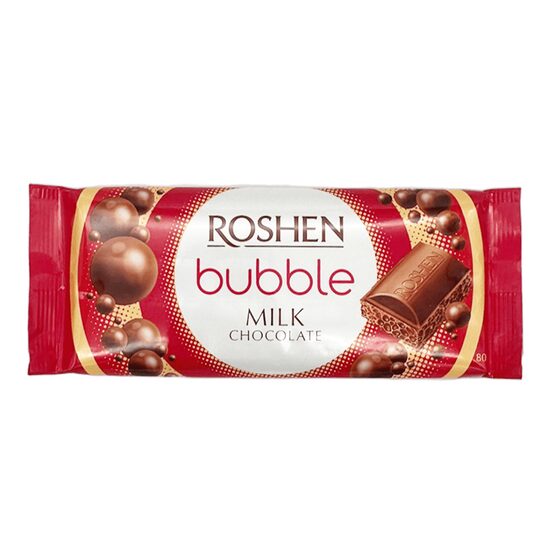 Ciocolata aerata cu lapte Roshen, 80 g