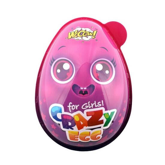 Wooow Crazy Egg 25 g – Ou surpriză fete cu jucărie și ciocolată 25g