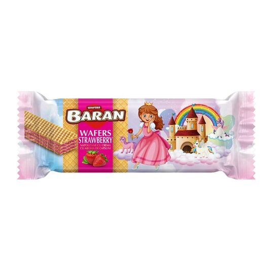 Napolitane Baran Princess Crema Capsuni 30g