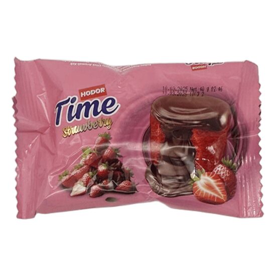 Prajitura cu crema de capsuni Hodor, 40g