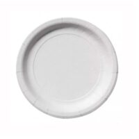 Farfurie de unica folosinta, 23 cm, albe, 20 buc/set