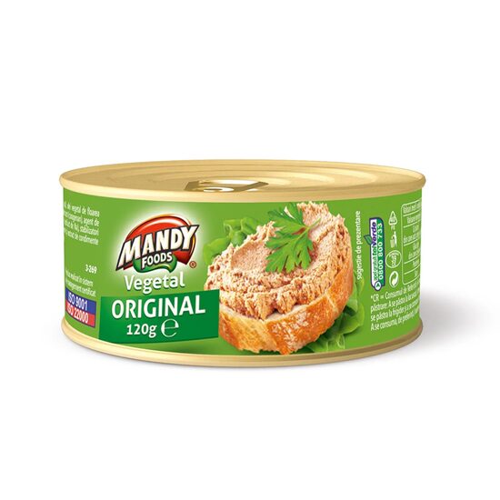 Pateu vegetal Original Mandy, 120g