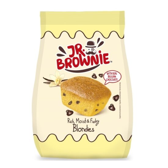 Prajitura blondie cu bucati de ciocolata belgiana Mr. Brownie, 200g