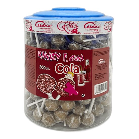 Acadele Ramzi cu guma cu aroma de cola, 9g