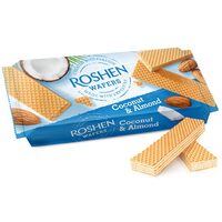 Napolitane cu crema de lapte si migdale Roshen 216g