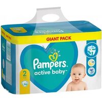 Scutece Active Baby, Nr. 2, 4-8kg, 96 bucati, Pampers