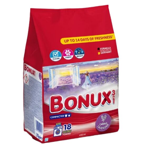 Detergent Automat Caring Lavender Bonux 1.17kg, 18 spalari