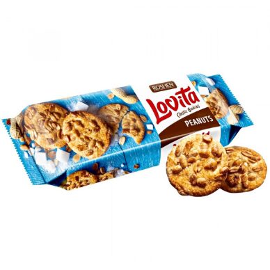 Biscuiti classic cookies Roshen Lovita peanuts 150g