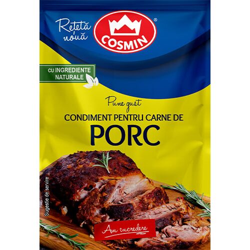 Condimente pentru carne de porc Cosmin, 20g