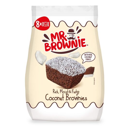 Prajitura cu fulgi de cocos Mr Brownie, 200g