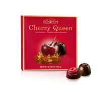 Praline de Ciocolata Roshen Cherry Queen, cu Umplutura de Cirese, 192 g