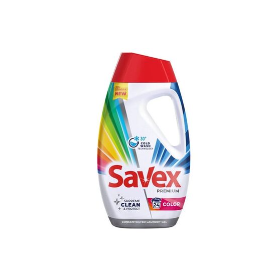 Detergent lichid Savex Premium Color, 24 spalari, 1.08 l