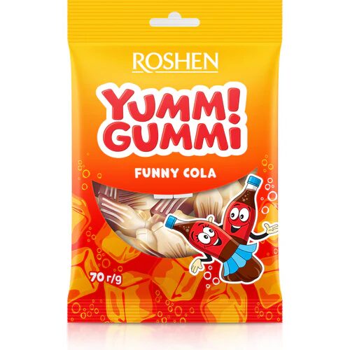 Jeleuri Roshen Yummi Gummi Funny Cola, 70g