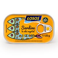 Conserva de sardine in ulei Losos ,cu cheita, 125g