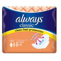 Absorbante Always Classic Normal, 10 bucati