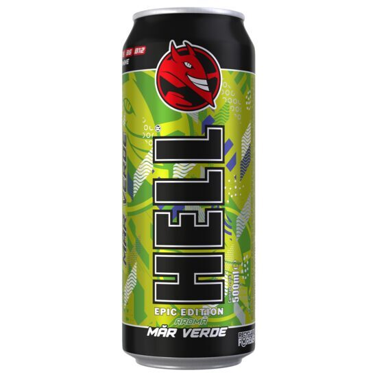 Bautura carbogazoasa energizanta Hell Epic Green Apple 500ml, SGR