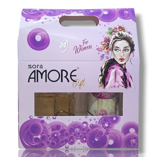 AMORE Set Caseta Cadou Dama Deo Spray 150 ml + Apa de Toaleta 100 ml