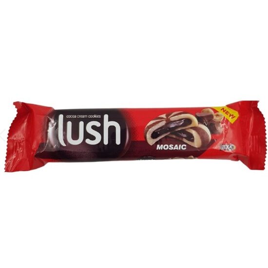 Biscuiti Umpluti cu Crema de Ciocolata Mosaic Lush, 68g