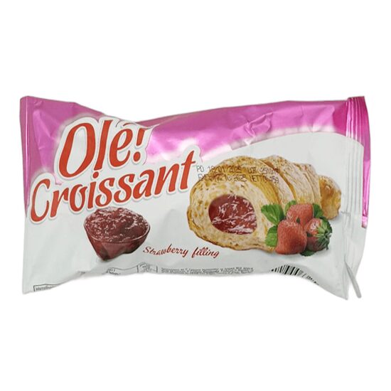 Croissant Ole cu crema capsuni, 45g