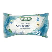 Șervețele umede Ecomax, 72 buc