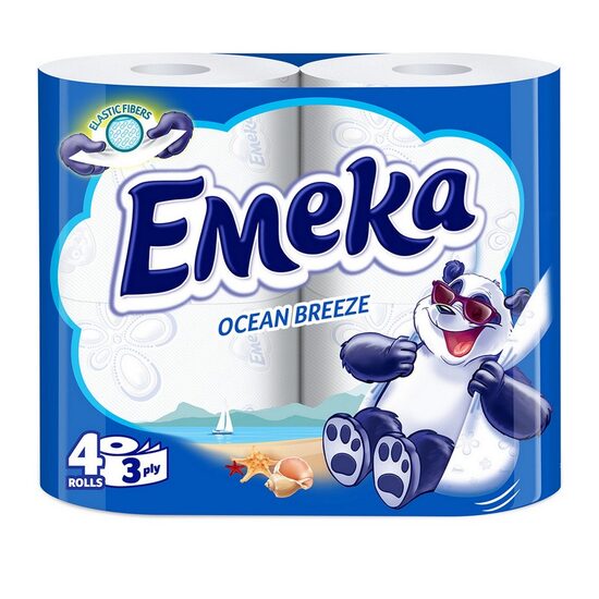 Hartie igienica Emeka Ocean Breeze, 4 role