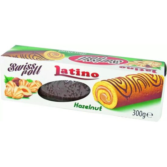 Prajitura Swiss Roll cu crema de alune, 300g