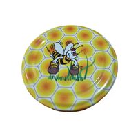 Capac borcan, 82mm, model albina