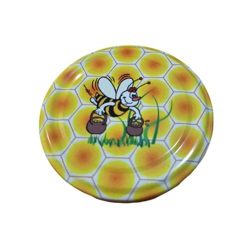 Capac borcan, 82mm, model albina