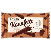 Napolitane roll cu crema de cacao Roshen Konafetto, 140g