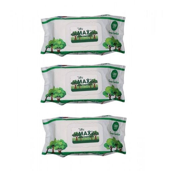 Șervețele umede Maxi Green Garden, 120 buc