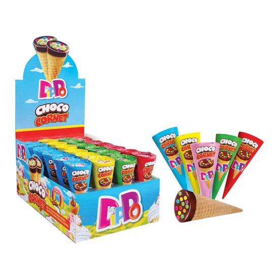 Dipo Choco Cornet – Cornet crocant cu cremă de ciocolată, 25 g