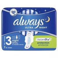 Absorbante Ultra Night, Marimea 3, 7 bucati, Always