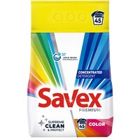 Detergent pudra automat Savex Premium Color, 45 spalari, 3.6 kg
