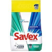 Detergent pudra automat Savex Premium Fresh Universal, 45 spalari, 3.6 kg