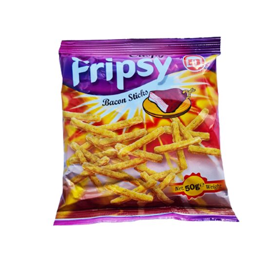 Chips Fripsy cu aroma de bacon, 50g