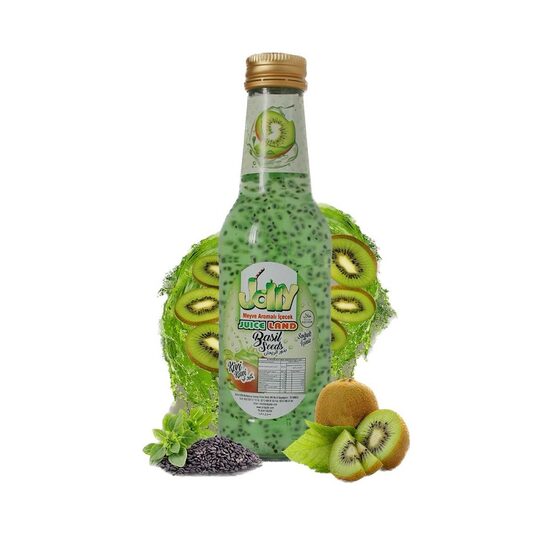 Suc Jolly cu seminte de busuioc, kiwi, 250ml, SGR