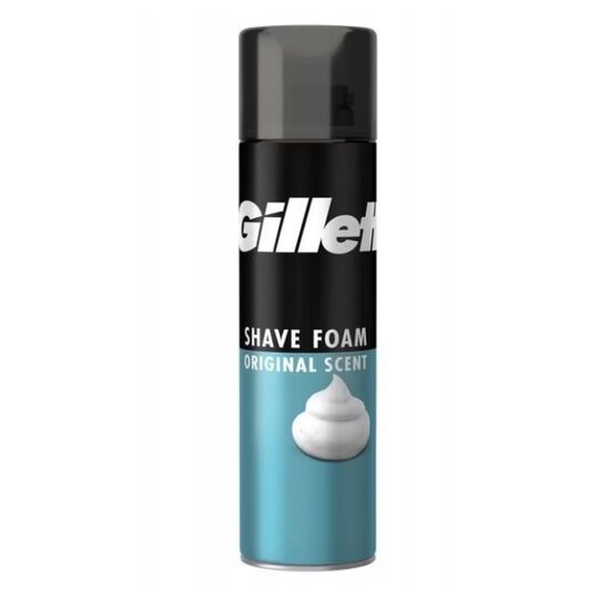 Spuma de ras Gillette Sensitive Skin 200ML, pentru piele sensibila, formula Comfort Glide