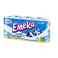 Hartie Igienica Emeka Ocean Breeze, 8 role, 3 straturi