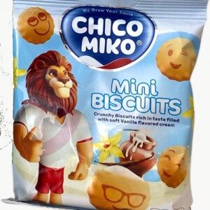 Mini Biscuiți cu Cremă de Vanilie Chico Miko 30g